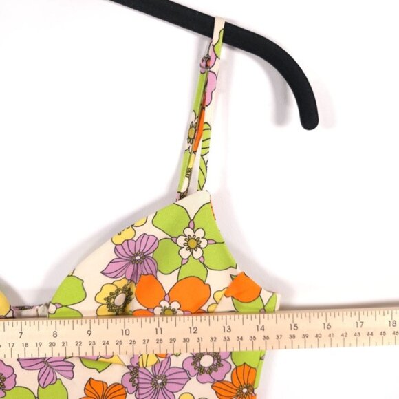 ZARA Women’s Multicolor Floral Sweetheart Neck Sexy Mini Dress 8342/370 SMALL - Picture 8 of 16